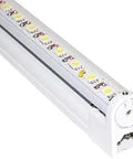 Close-up of Slick 36 Inch LED Cove Light Strip Linkable For Cabinets And Shelves, Bookcases, Displays, 4000K Cool White, White Finish