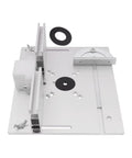 Top Shelf Aluminum Alloy Router Table Insert Plate Slick Surface Precision Fit Milling Base compatible with power trimmers and engravers.