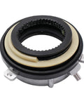 Front view of Autoround 4WD locking hub actuator 600-105; metal housing with beige seal
