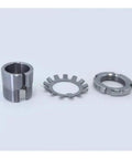 Pro Grade Adapter Sleeve H208 Size With Withdrawal And Lock Nuts For Bearing Accessories, 52100 Chrome Steel, Metric Dimensions