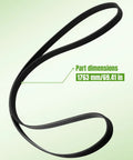 Top Pick 7PK1835 Engine Serpentine Drive Belt For Honda Accord 2008-2012 With 2.4L L4 Gas DOHC Motor Replacement Part K070721 And 56992R40A01 shown at 1763 mm length.