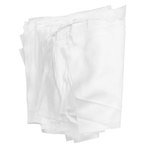 Premium Polyfiber Lint Free Wipers 200 Pack Heavy Duty Clean Room Rags stacked, smooth white cloths for electronics and machinery.