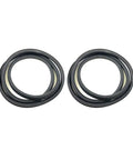 Front Door Seal Body Mount Kit For Toyota Tacoma 2001 2004 Driver And Passenger Side Regular Standard Double Cab Durable Weatherproof Replacement To Stop Leaks And Wind Noise Easy Install Direct Fit showing a pair of circular door seals