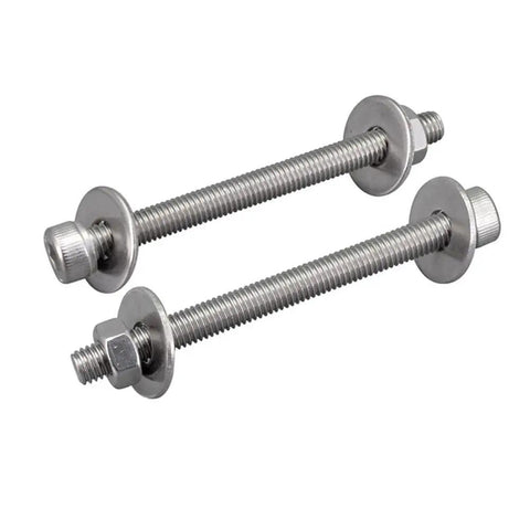 5Pcs 304 Stainless Steel Allen Threaded Post Kit For RC Plane Control Rods M8x80mm Rustproof And Durable Push Rod Connectors With Adjustable Length Easy Install For Model Aircraft Enthusiasts, two threaded posts