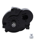 Beefy One Twelfth Metal CNC Transmission Gearbox With Integrated Motor Gear For Rock Crawler RC Trucks Aluminum Alloy Housing Heavy Duty RC Parts Upgrade Precision Machined Aluminum For Maximum Strength And Heat Dissipation, black 1/12 gearbox