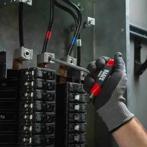 Ball End Hex Key Set With 6 Inch Blades For Angled Access And Tight Spots 10 Piece SAE Inch Wrench Kit in use