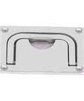RiToEasysports stainless steel central console door elevation button plate with mounting holes, 3.8 x 2.7 in