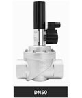 Gas Emergency Shutoff Solenoid Valve Normally Closed For Industrial Linkage, DN50 threaded metal gas valve