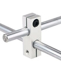 Parallel Clamp For Pillar Joint With Same Diameter Optical Axis Fixing Steel Pipe Round Frame Connector Beefed Up 14-14 Hole