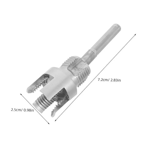 Gatuida 2pc Dual Function Pipe Threader Tool Set For Pvc And Plastic Pipes, carbon steel pipe threading attachment, 7.2cm long.