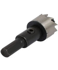Heavy Duty HSS Spring Loaded Twist Drill Bit And Hole Saw Set 19mm Hole Saw 64mm Overall Length 16mm Cutting Depth Includes 2 Hole Saws