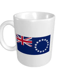 Flag Of The Cook Islands Coffee Mugs 11 Oz Double Sided Print Mug With Handle Dishwasher Safe Premium Ceramic Awesome Gift For Home Office Coffee Lovers