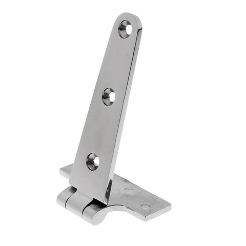 Badass Heavy Duty T Hinge Strap Tee For Shed Barn Door Gate Marine Boat Swings Built Tough With Zero Flex And Slick Motion For 4 6 Or 8 Inch Mounts No Sweat Setup Today, silver metal hinge with three mounting holes.