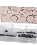 Nitrile Buna N 90 Durometer O Ring Kit With 8 Sizes And 200 Pieces In Black For Sealing And Maintenance Projects Pro Grade DIY Friendly Pack