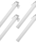 Four Piece Foldable Plastic Table Legs With Adjustable Height For Furniture White Go-To Bed Table Window Sill Desk Sofa Or Coffee Table Support Easy Install Multi Functional Design