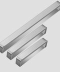 Square Drawer Pulls For Cabinets And Wardrobes In Brushed Stainless Steel Dope Bar Cabinet Pulls Kitchen Cupboard Handles And Door Knobs