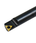 Pro Grade Mini Boring Bar With 0.378 Inch Bore And One Half Inch Shank, 95 Degree Indexable Tool For TCMT Inserts, close-up