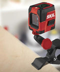 65 Ft Green Cross Line Laser Level With Self Leveling, USB Rechargeable Battery, Clamp And Carry Bag Included on table edge