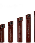 Boring tool bit set: five red Y-H S14X-SCACL09 bits with blades, front view, Amazon BISS