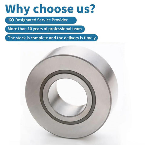 Support needle roller bearings NART NURT series single piece showcased with service provider features in background.