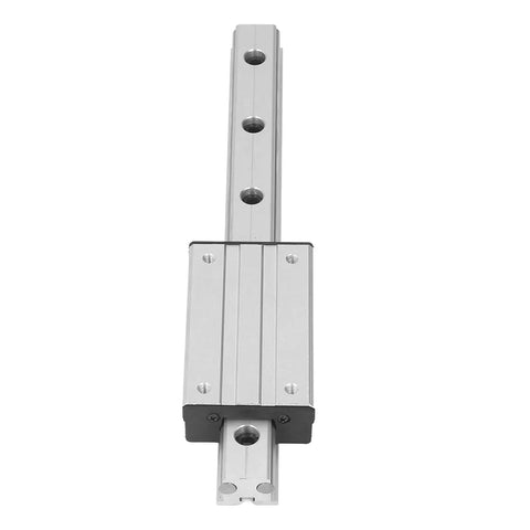 Rock Solid Three Hundred Millimeter External Biaxial Metal Linear Guide Rail With Slide Block, top view showing precision rail and carriage.