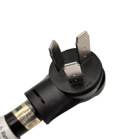 Beefy 50 Amp 250 Volt Outdoor Extension Cord 36 Ft 10-50P To 10-50R For Electric Range Stove Oven UL Listed STW 6 AWG 3 C Copper Nickel Plated Brass Terminals plug