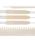 Transfer Tool Needle Pusher for Knitting Machines, Crochet Sewing Tools Set with multiple needle hooks and ruler