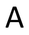 Heavy Duty Industrial Heat Shrink Label Rolls, 1/4 Inch Tube With Black Print On White, featuring the letter A