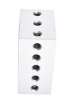 Dead Nuts Accurate Matched Pair Two Three Four Inch Machinist Setup Blocks With.0003 Tolerance Precision ground block with five through holes.