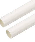 Two Pack White 25mm Conduit Pipes 1 Meter Long for DIY Electrical Wiring and Cable Ducting Indoor or Outdoor Use Garden Farm Workshop