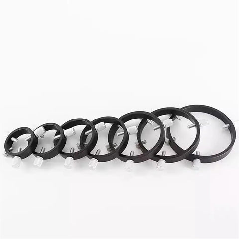 Set of Three Point Guide Ring for Astronomical Telescopes Black Mounting Ring With Bold M6 Screws in various sizes