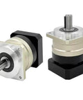 Top Shelf Helical Gear Reducer Box Compatible With Nema 17 23 Stepper Motors Rock Solid Torque Output 20 To 1 Speed Ratio, side view