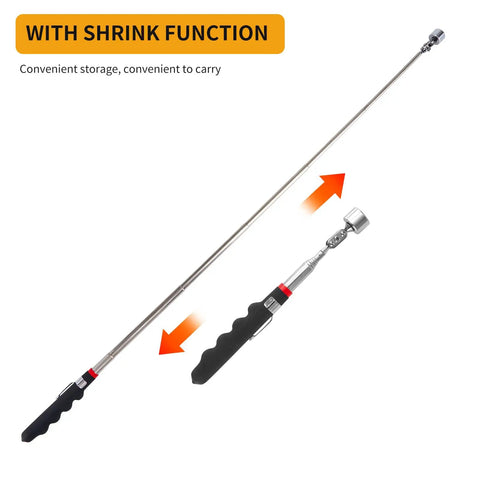 Telescoping Magnetic Pick Up Tool With 20 lb Pull Rotatable Magnetic Stick For Hard To Reach Spots Narrow Gaps Ideal For Gearheads DIYers And Home Fixers Use Cool Gadget Gift Stocking Stuffers For Men And Women