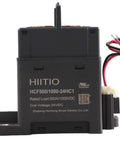 Professional Grade 500A 1000V DC Contactor Featuring A Ceramic Seal for EV charging, showing details of connectors and housing.