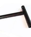 Cylinder liner spare parts: two black metal tubes with holes for waterjet cutting machines