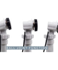 Rock Solid 1 1/2 Inch Schedule 40 Pvc Cable Driven Bath Waste Kit with ball joint function for flexible installation.