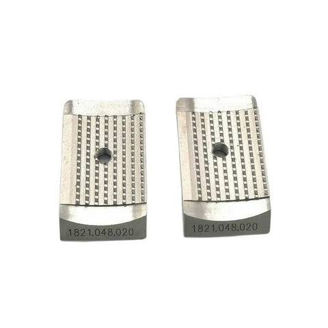 Tooth Plate 1821.048.020 Replacement Spare Part For BXT2 And BXT2-19 Battery Powered Plastic Strapping Tools, two metal plates