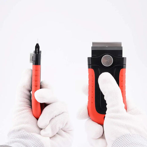 Razor Blade Scraper Tool With Built In Blade Storage For Glass Cooktops And Ceramic Stovetops Tackles Grime And Sticky Gunk