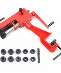 7 Inch Manual Bead Roller For Metal Fab And Fabrication, Heavy Duty Steel Construction, with 6 die sets shown