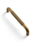 Six Pack 5 Inch Champagne Bronze Knurled Cabinet Pulls With Crosshatch Knurling For Kitchen Drawers And Cabinets Vintage Diamond Grip Hardware