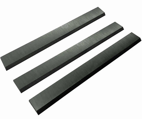 Pro Shop Six One Eighth Inch Jointer Blade Replacement Set Of 3 Cuts Through Hardwoods Like Warm Butter High Carbon Steel Planer Knives set of three steel blades
