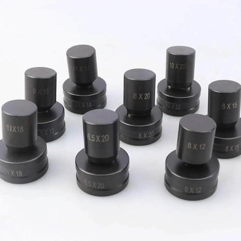 Heavy Duty Oval Hole Punch Die For CH-70 Hydraulic Punching Machine, 10x20mm Oval Die, Custom Size Options Available, Group View