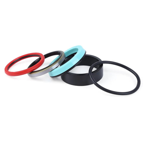 Heavy Duty Hydraulic Lift Cylinder Seal Kit For Loader And Bucket Cylinders 7106 7108 7308 Series L130 Front End 110TL With Ognibene Cylinders Fits Manure Fork Attachments 1 And 3 Eighths Inch Rod And 1 And 3 Quarters Inch Bore Replaces 87311845 9600669 seal rings