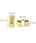 12mm Invisible Brass Barrel Hinge For DIY Gift Boxes And Home Furnishings, 180 Degree Flip Shutter Hinge, dimension details