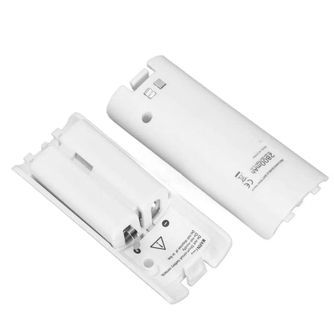 Noiseless Dual Charging Station For Game Remotes, Eco Friendly White Battery Dock With 2800mAh Capacity open view, durable ABS material