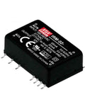 Ultra Compact 24V AC DC Power Supply 2W PC Board Mount with black casing and pins, ideal for tight enclosure setups.