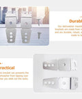 Heavy Duty Iron Dishwasher Mounting Bracket Kit Locks Your Rig Down Tight So You Slide Out Racks With Zero Wobblies Solid Anti Tip Base For Granite Countertops Comes Loaded With Pro Grade Screws And Hardware, showing durable iron brackets.
