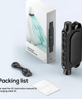 Portable Car Headrest Cooling Fan With 3 Speed USB Power Rear Seat Air Blower Adjustable Angle Mini Fan packaging and contents