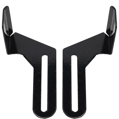 2 Pcs Bench Grinder Protective Tool Rest Set Heavy Duty Carbon Steel Bracket Replacement Backing Plate Washer Pad For 150/200 Type Grinders Black Durable