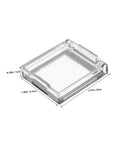 Transparent 26mm Button Switch Dustproof Cover With Double-Sided Adhesive, Protective Power Button Guard dimensions displayed